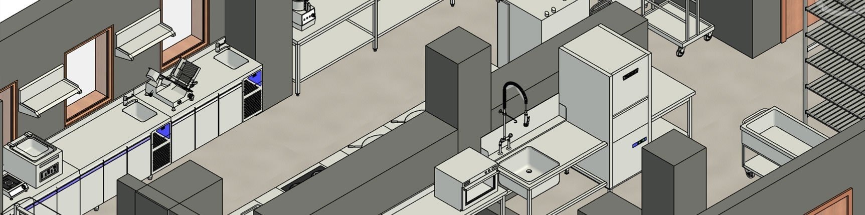 BIM modelling of gastro operations